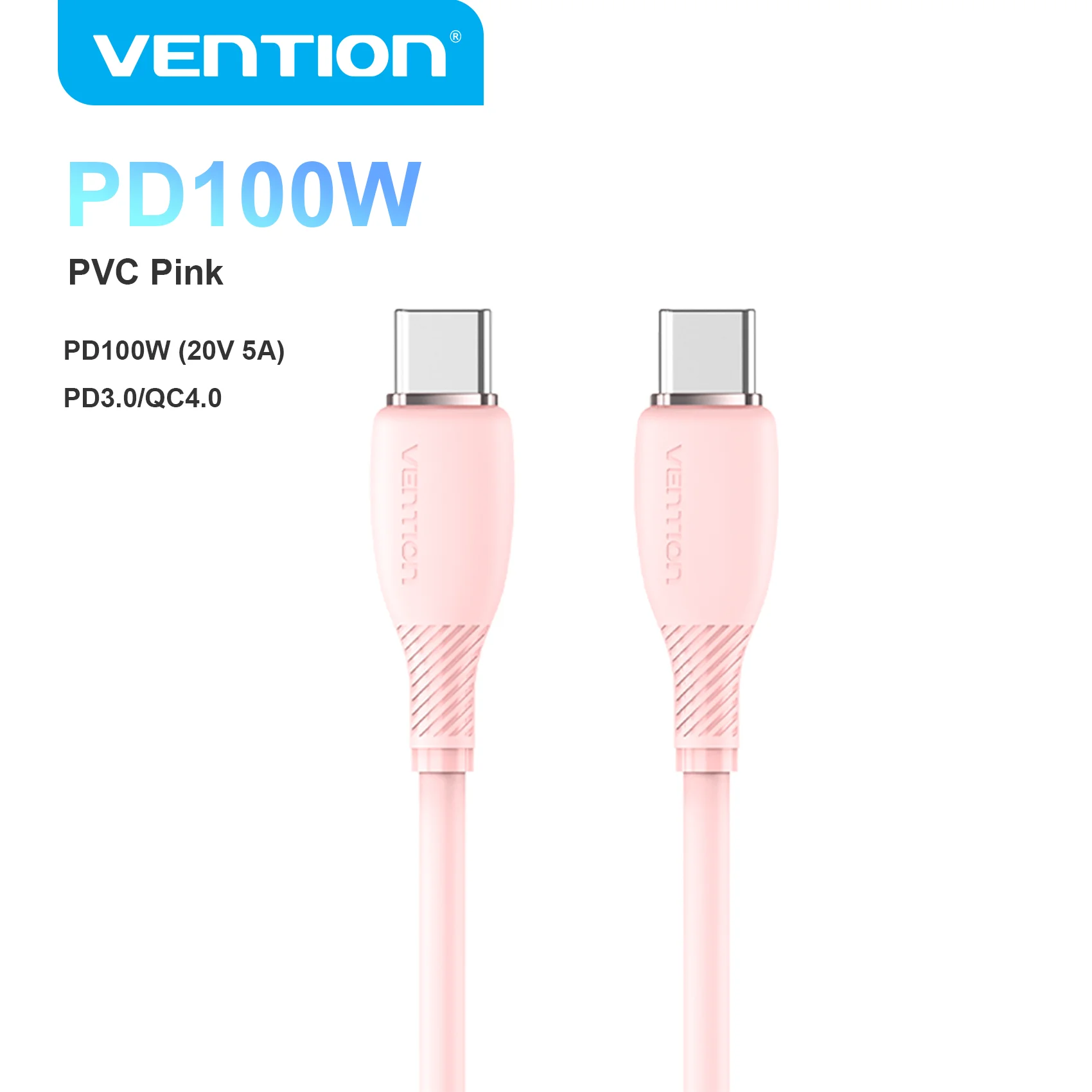 Vention 100W USB-C kabel Type-C naar USB-C PD snellaadkabel Type-C datakabel voor iPhone 17 16 15 Pro Max Samsung S26 S25 Xiaomi 17