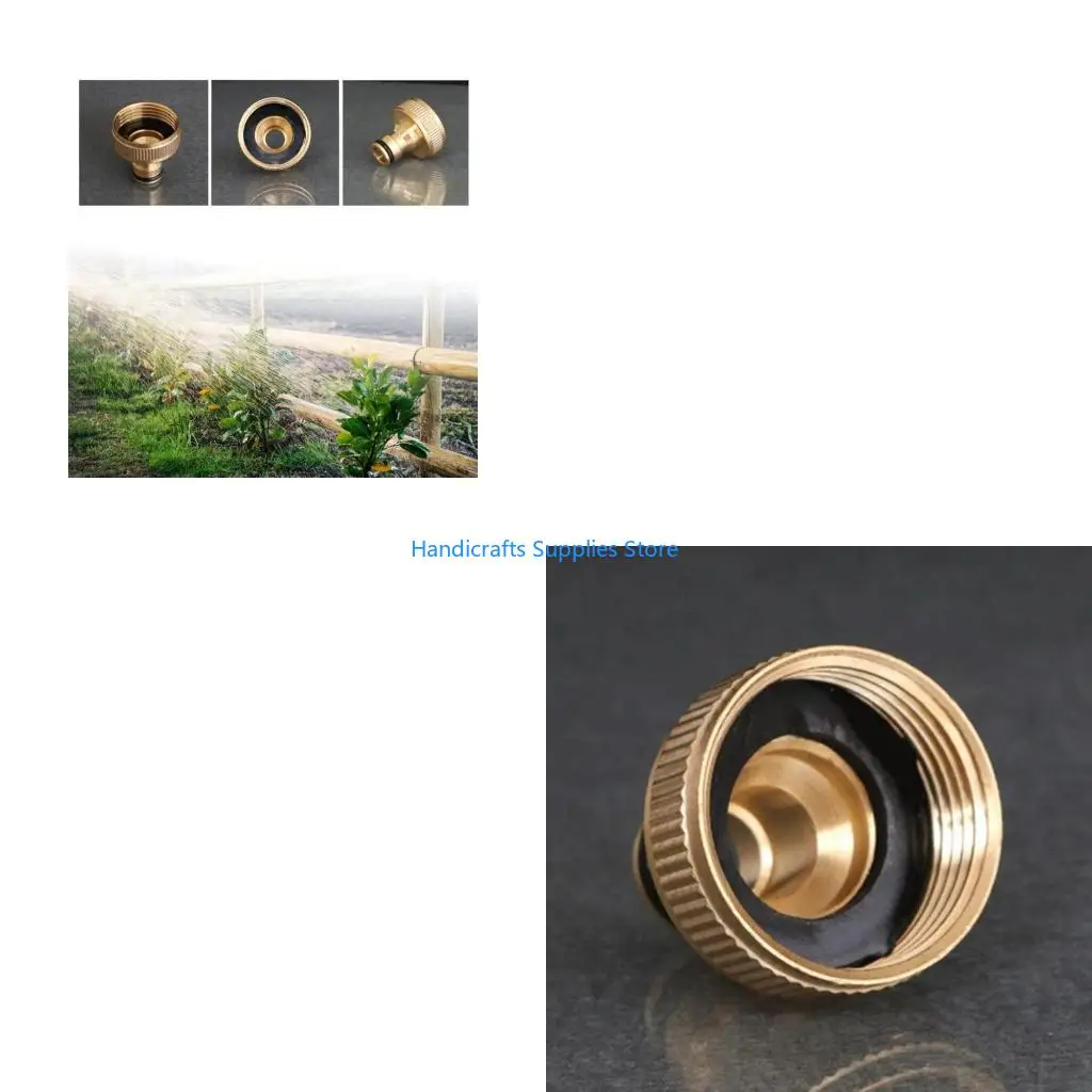 R1WA Brass Garden Water Adapter 1 Inch Thread Faucet Quick Connector Hose Water Guns Garden Hose Washing Machine Fittings