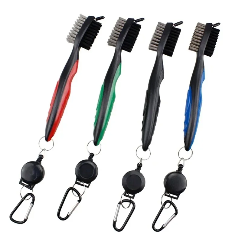 1-2pcs Double Sided Golf Club Cleaning Brush Groove Cleaner Tool Kit Supplies Accessories
