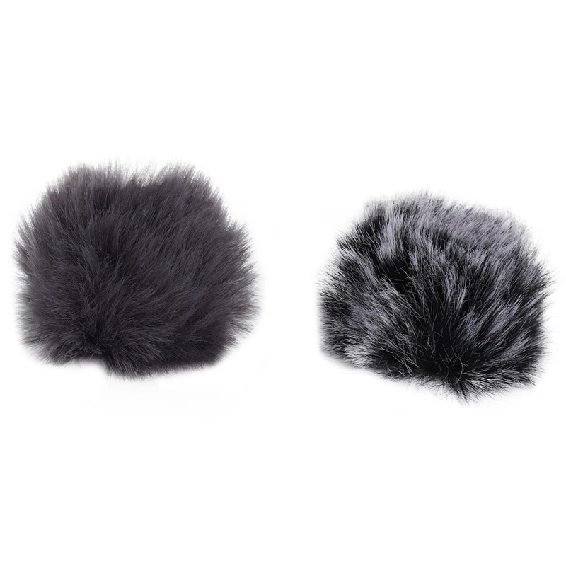 8PCS Universal Lavalier Microphone Furry Windscreen Fur Windshield Wind Muff For Sony Rode Boya Lapel Lavalier Mic 5Mm