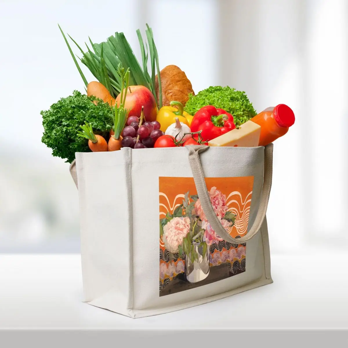 Charles Rennie Mackintosh Peonies Tote Bag tote bag women reusable shopping bag shopping