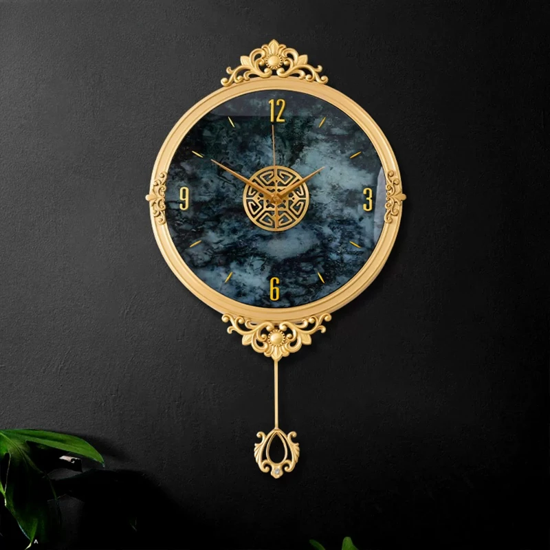 Premium Purple Gold Wall Clock Fashion Unique Nordic Design Modern Digital Clock Living Room Orologio Da Parete Home Decor Items