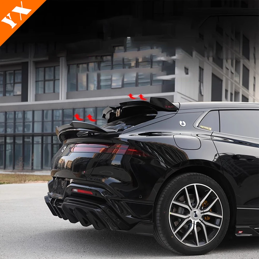 For BYD Denza Z9 GT 2025 2026 Accessories Bright Black Car Sports Tail Wing Fixed Wind Reduces Air Resistance Roof Fixed Wing