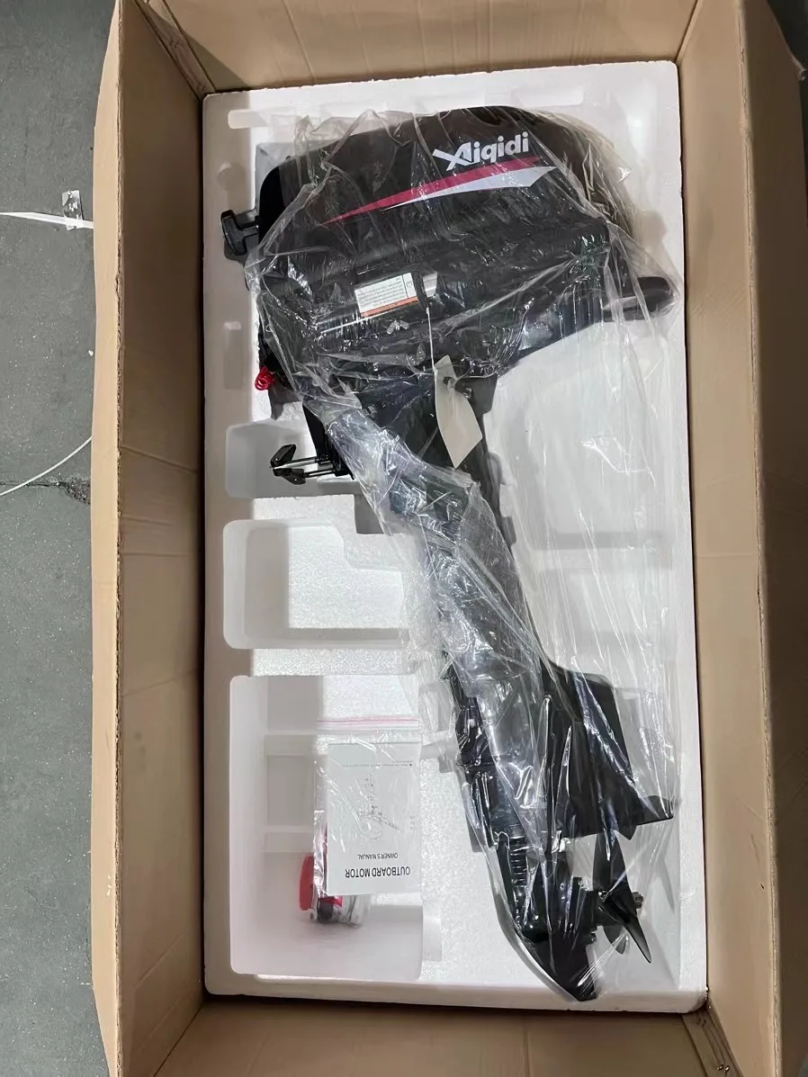 AIQIDI New 4-Stroke 6HP 139cc Manual Tilt Water Cooling F6 Outboard Motor For Saltwater