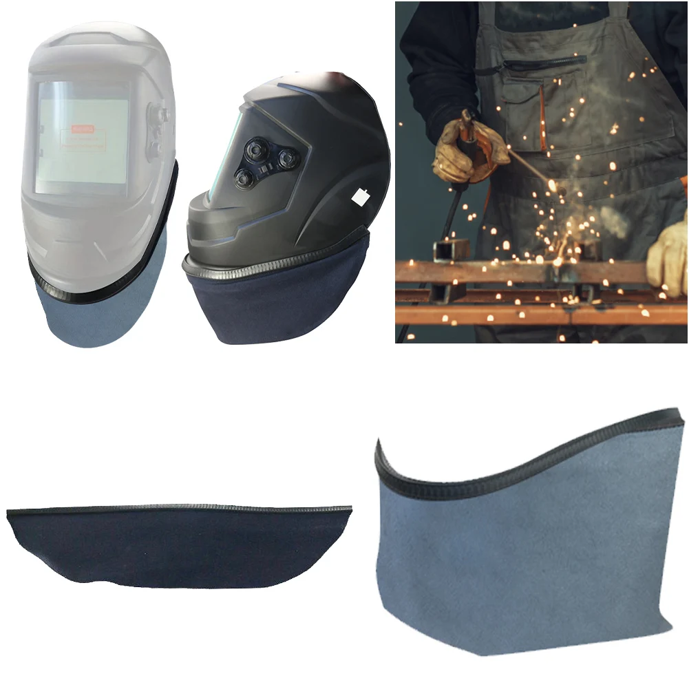 

Welding Helmet Fire and Splash Bib Removable Wraparound Welding Helmet Bib Anti-Scald Splash Scarf Welding Protection