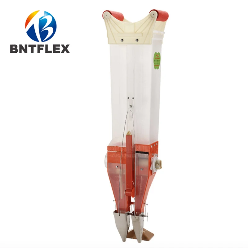 Transparent double barrel planter cotton soybean peanut corn hand pressure on-demand machine