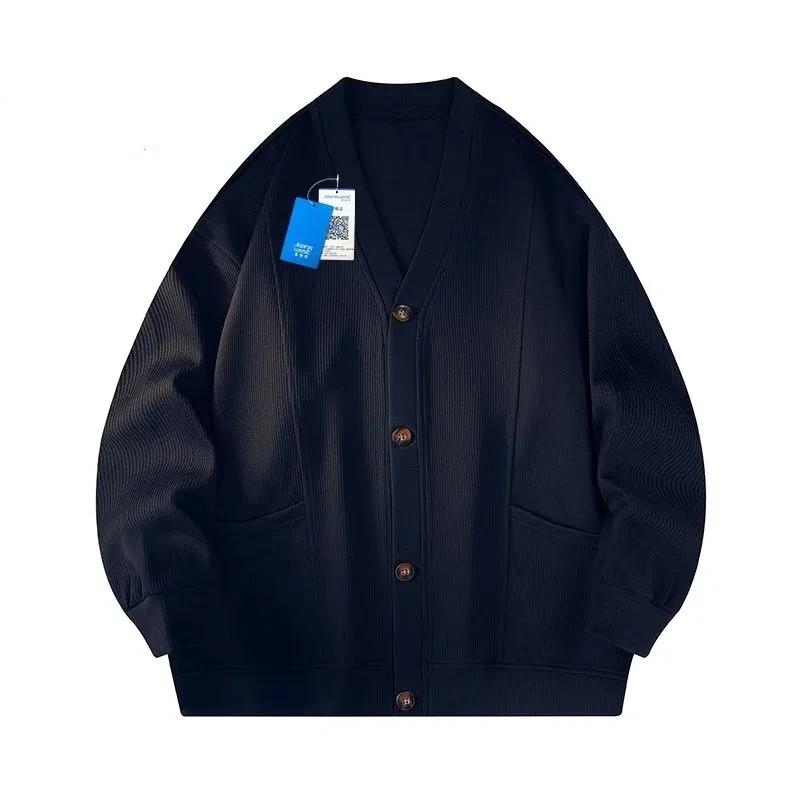 New In  Men's Cardisgan Loose Sweater For Autumn And Winter Fashion Young Man Knitwear Button Jacket Soft Casual Coat Popular