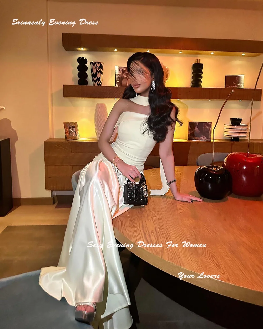 

Satin Customized Evening Dresses Strapless Prom Dress With Scarf A-line Cocktail Party Gowns Floor Length Summer Gown 2025