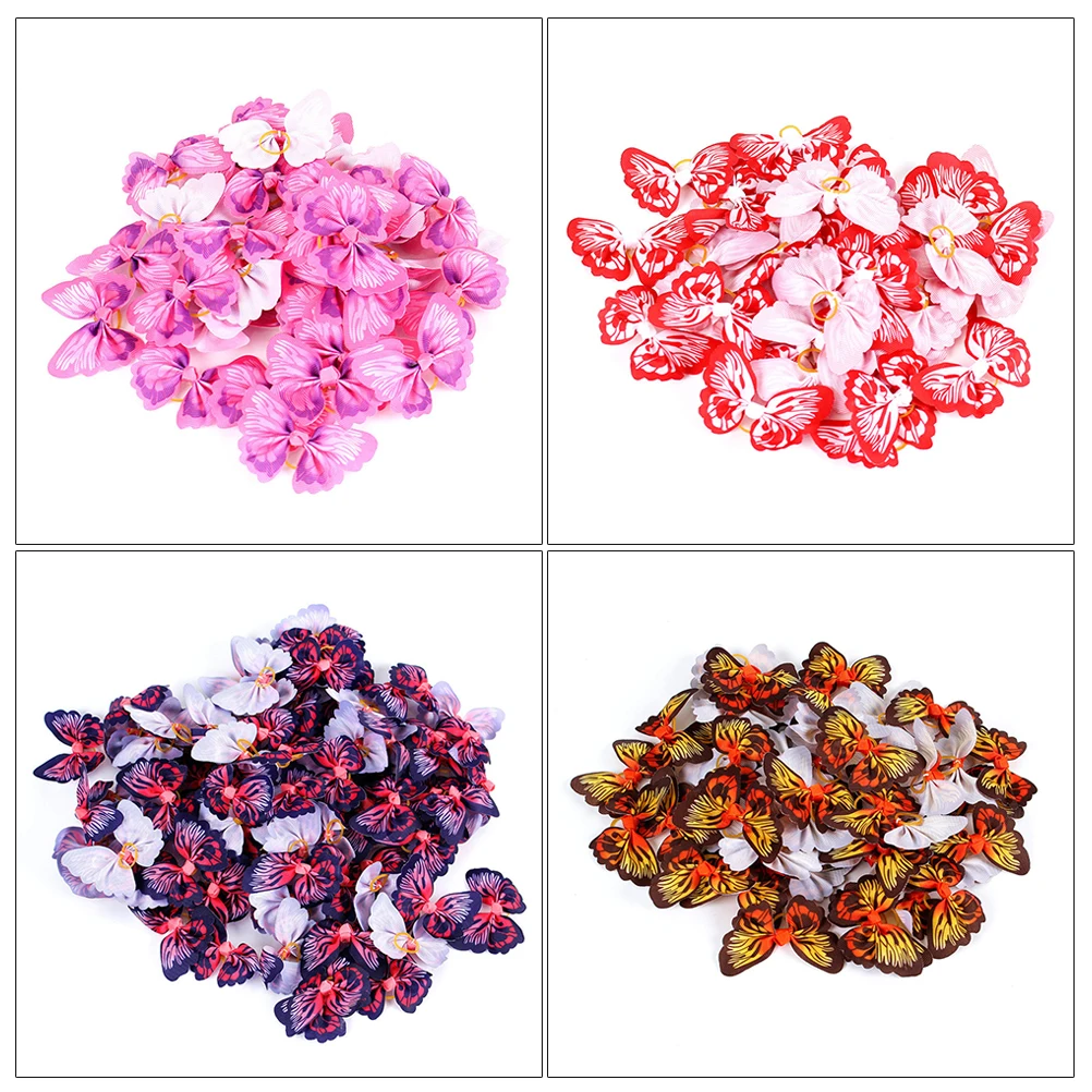 

20Pcs Multi-Color Hair Ties Pet Grooming Kit Elastic Bands for Dogs Cats Topknots Braids Ponytails Knots Stylish Cute