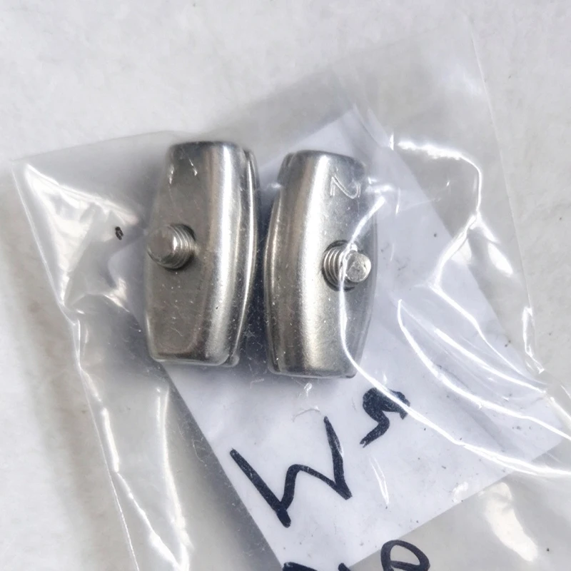 1/10/100Pcs M2 M3 M4 M5 M6 316 Stainles Steel Wire Rope Cable Clamp Double Strand Wire Ferrule Crimp Sleeve