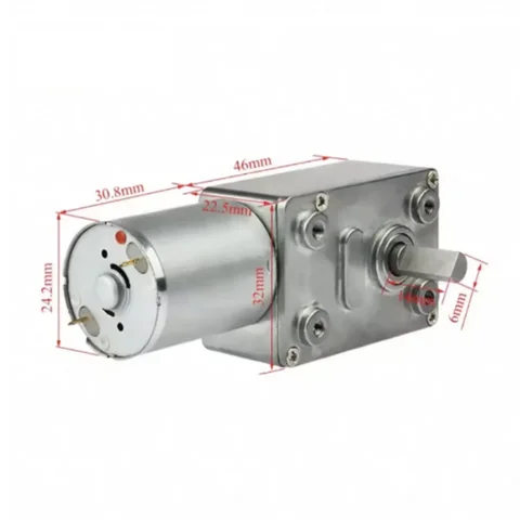 JGY370 DC6V/12V24V 2 RPM till 150 RPM Högmomentreducerare Metallsnäckväxelmotorer Reversibel lågvarvig snäckväxelmotor 10 best sales växelmotor - №6