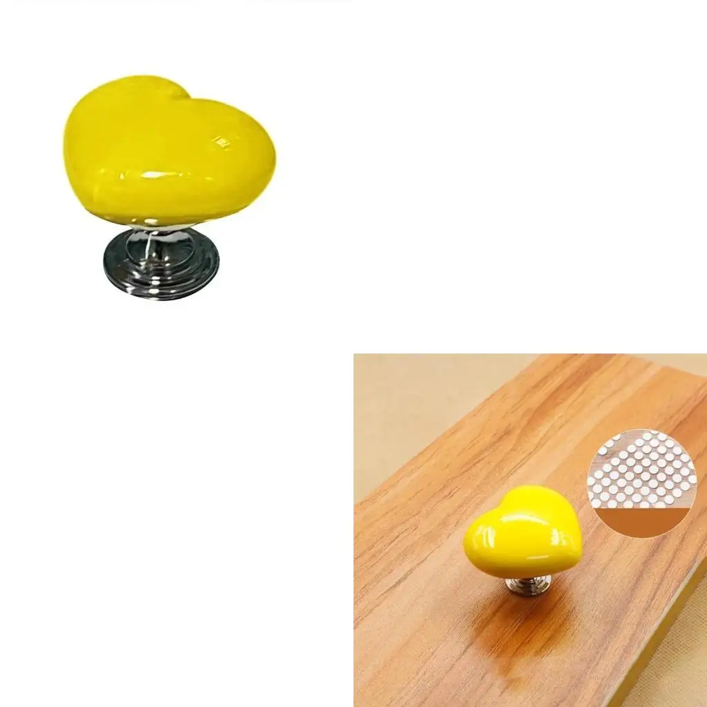 37ME Stylish Heart shaped Toilet Button Water Flush Button for Bathroom Decor