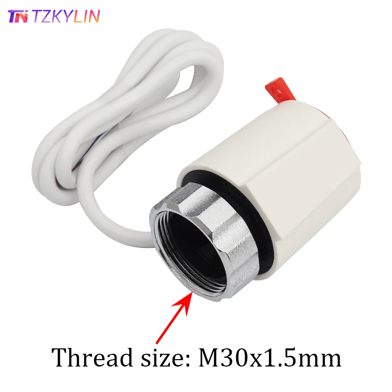 24 В нормально закрытый NC M30x1,5 мм электрический термопривод для подогрева пола TRV термостатический клапан радиатора