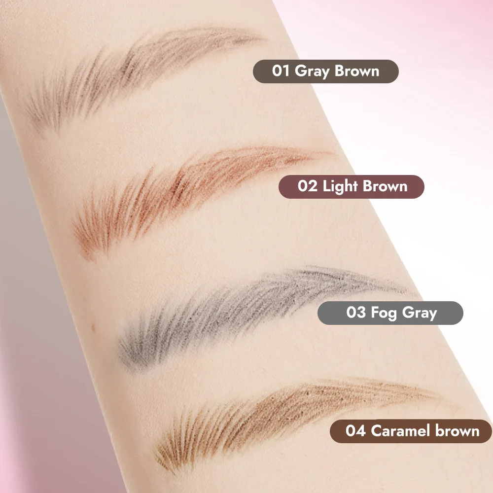 ROCK SWEET – crayon à sourcils 2 en 1, Double tête, 0.05mm, Ultra-fin, étanche, pour durer toute la journée, avec brosse précise