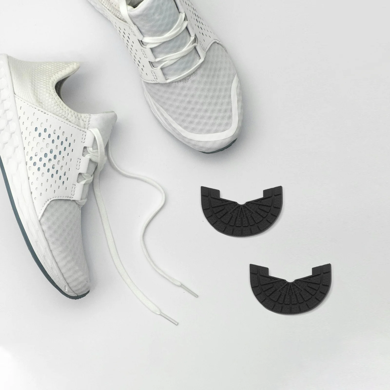 1 ペアの滑り止め靴底パッド、耐久性のあるゴム製ヒール交換用、摩耗したスニーカー、運動靴、滑り止め用