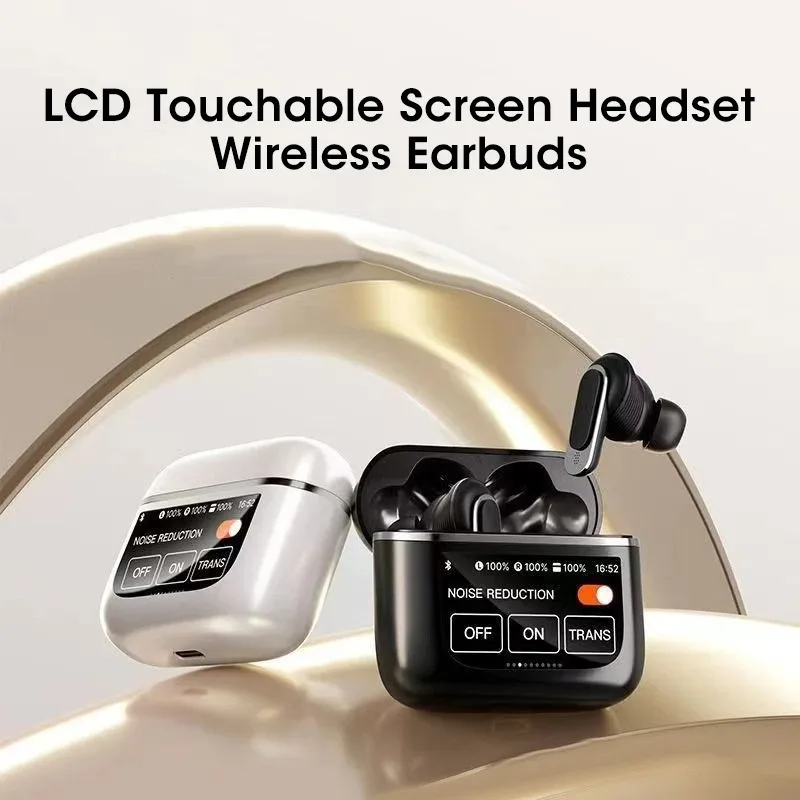 

TOUR PRO 2 ANC Wireless Earphones Noise Cancelling LED Touch Screen BT Headphones TWS Earbuds Waterproof Headset