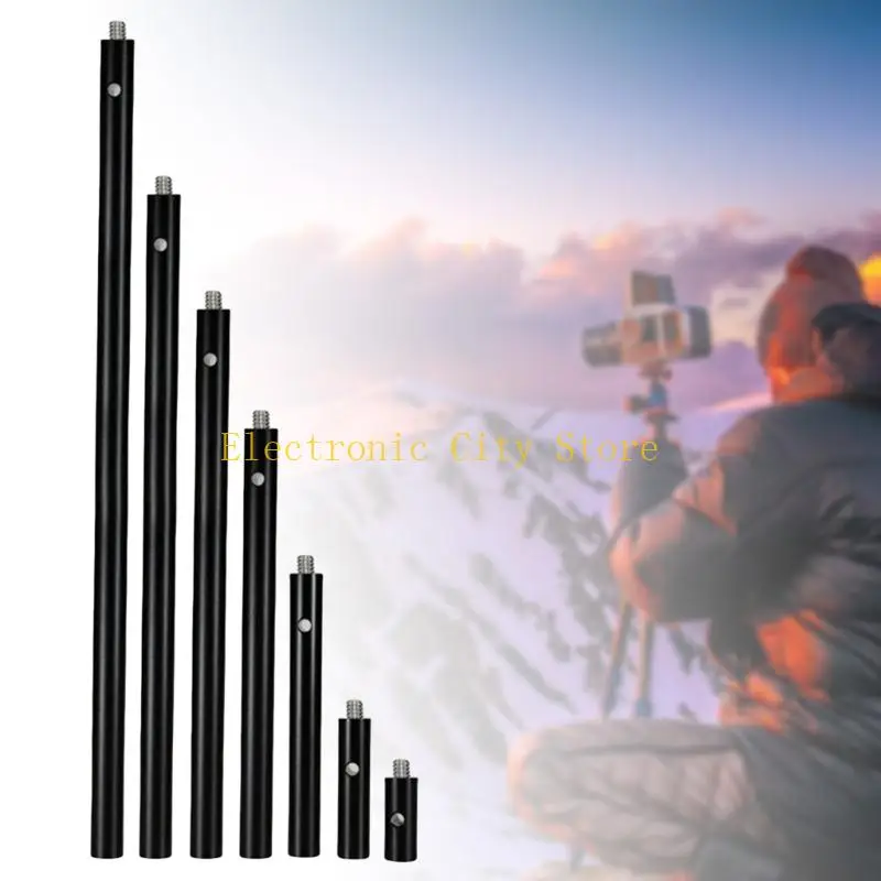 Aluminum Threaded Extension Bar Double 1/4Inch Screw Ends For Securing Camera Gear To Tripod Mounts Studio Accessories