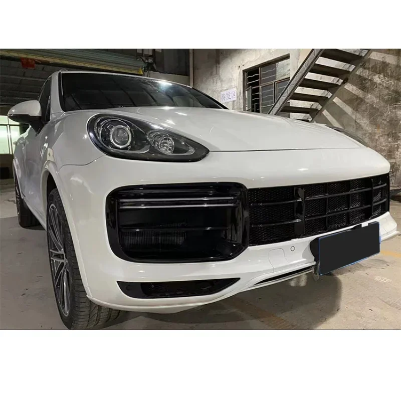 Car Front Bumper surround Body kit for Porsche Cayenne 958.2 15-17 modified new style wheel Eyebrow Daytime running light
