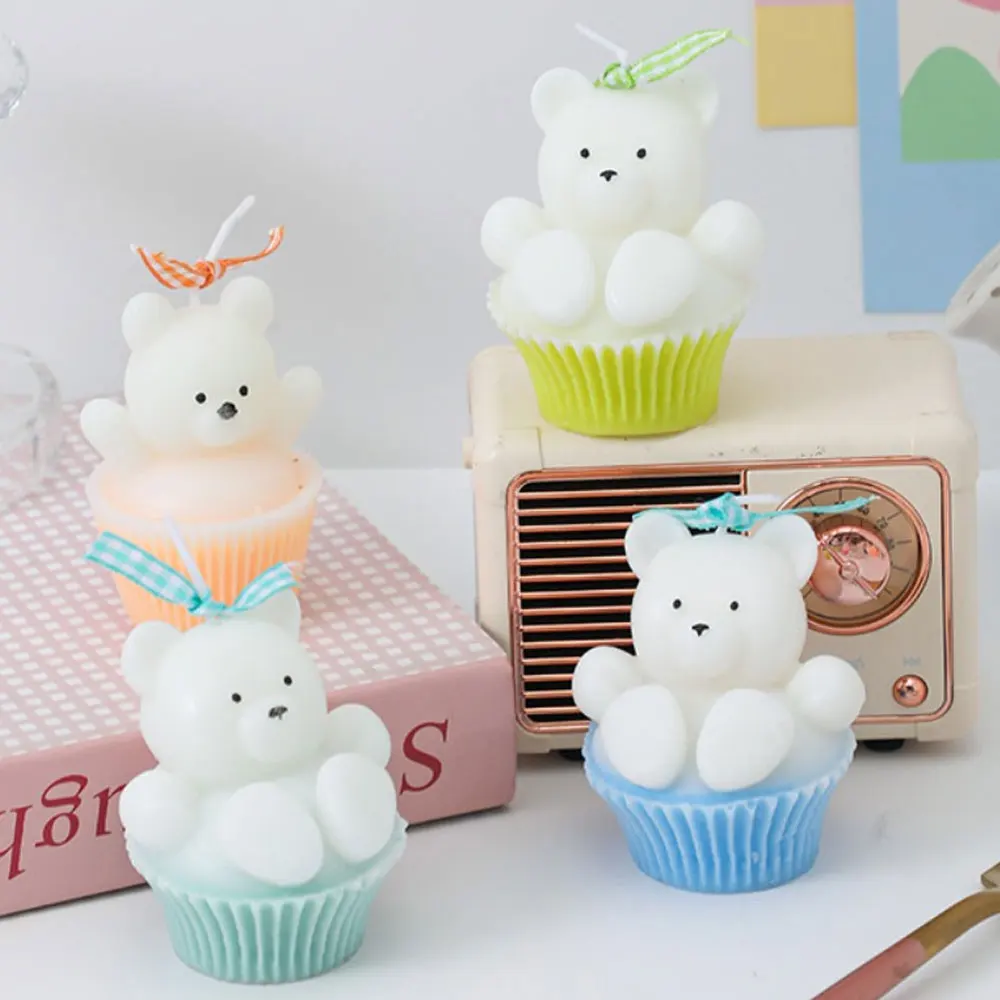 

Чашка Mafen, ручная силиконовая форма с ароматом медведя, сделай сам, милые мультяшные животные, живопись, форма из гипсовой смолы, ручная работа, ремесленный декор, орнамент