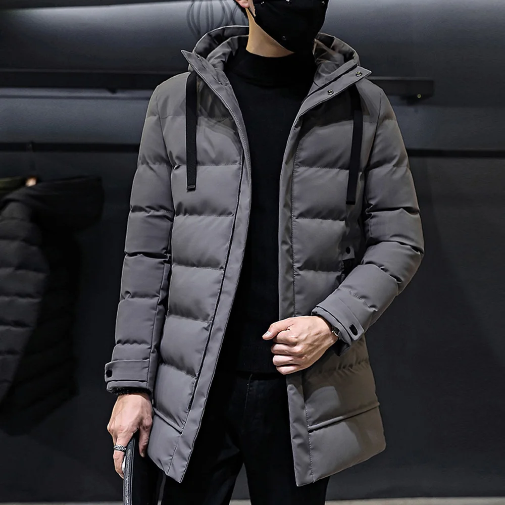 

Пальто Мужское пальто Зима L-3XL Длинная мужская верхняя одежда Slim Fit Тренч Теплая куртка полной длины L XL 3XL Для мужчин Горячая новинка