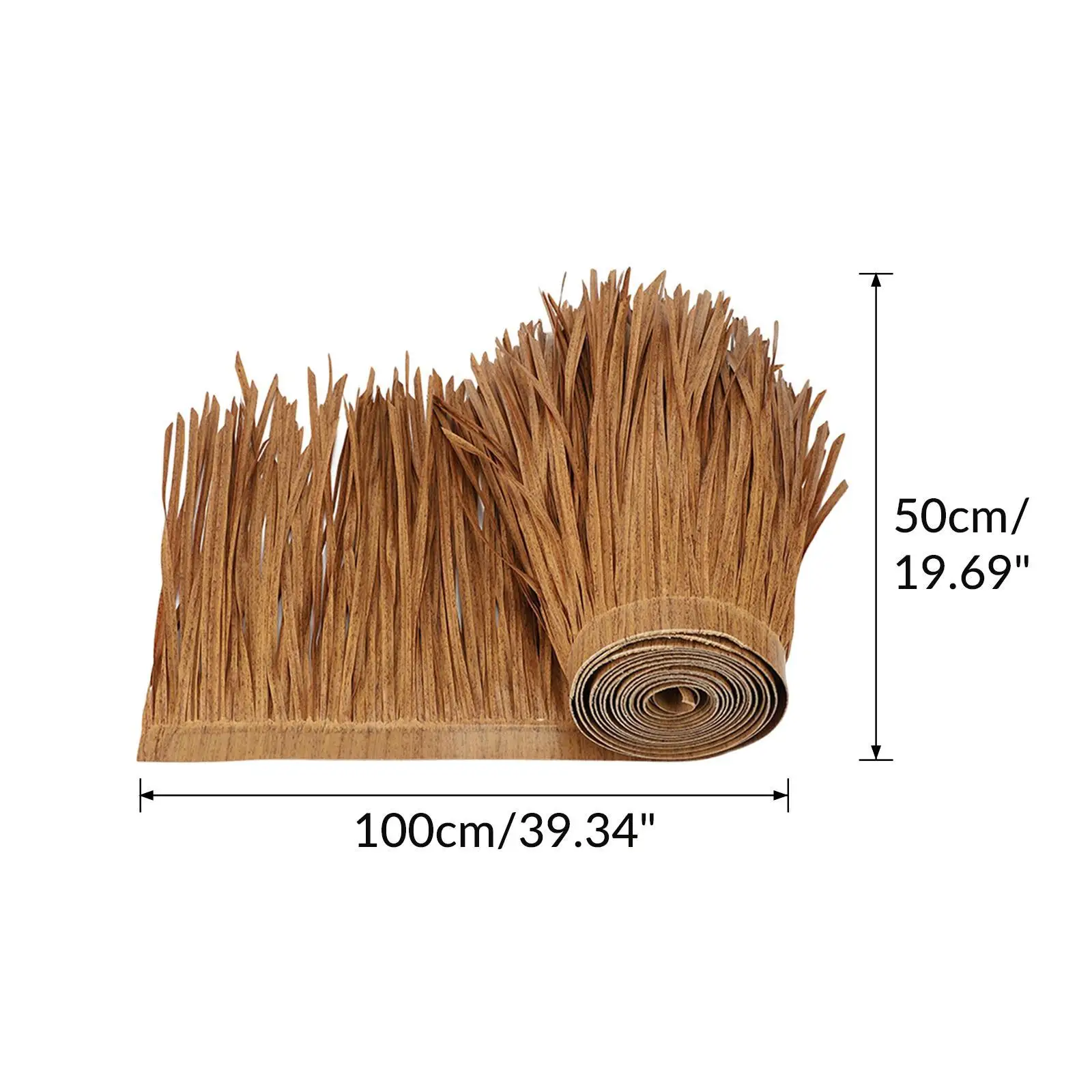

Straw Roof Thatch Panel Palm Thatch Roll Fake Multi Use Fitments Decor
