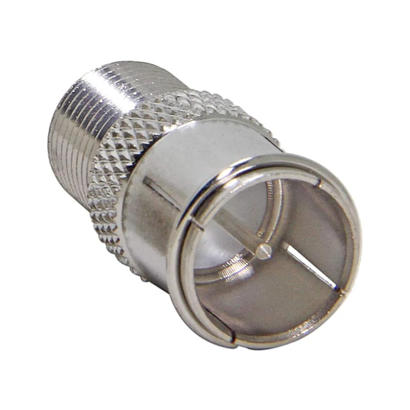 1 Stück F-Stecker auf Buchse Schnellstecker Push-in TV-Adapterkabel TV-Koaxialantennen-Verstärkeranschluss – Detail 4