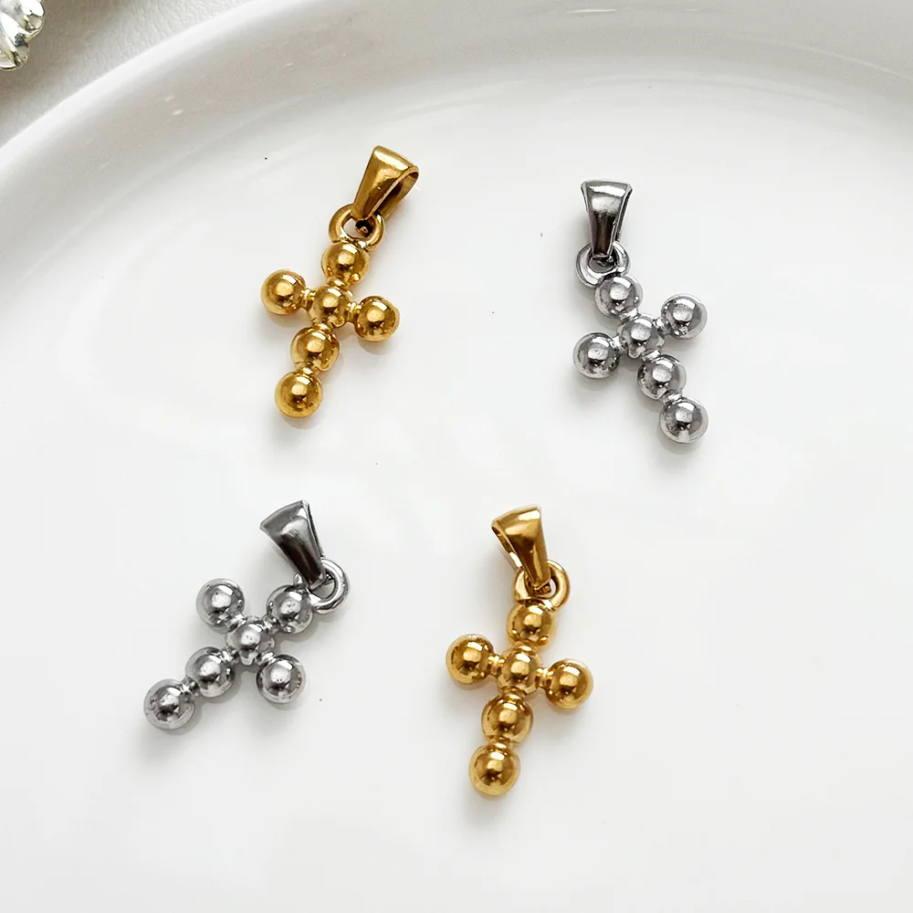 

Cordial Design 10*27MM 50Pcs Jewelry Accessories/Hand Made/Charms For Necklace/Stainless Steel/Cross Shape/DIY Pendant #195151