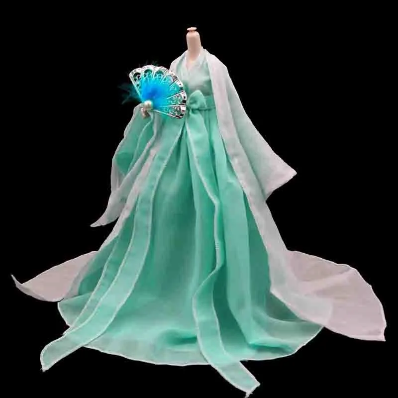 

Костюм для куклы 29 см, одежда для китайской девочки, платье принцессы ханьфу, сказочное платье в старинном стиле, креативная кукла, традиционный костюм ханьфу, lc695