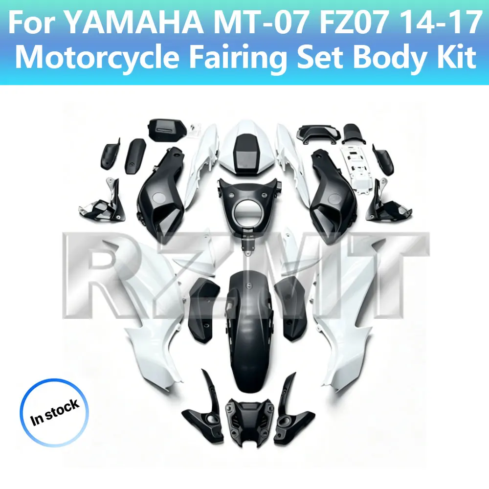 Motorcycle Fairing Set For YAMAHA MT-07 FZ07 2014-2017 Unpainted Fairing Bodywork Components Pack