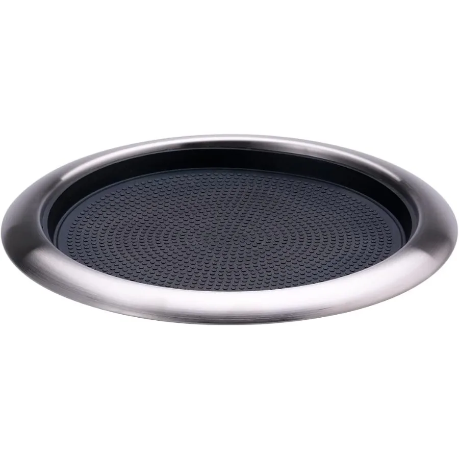 

Tray with Removable Insert, 9" Round, Stainless Steel