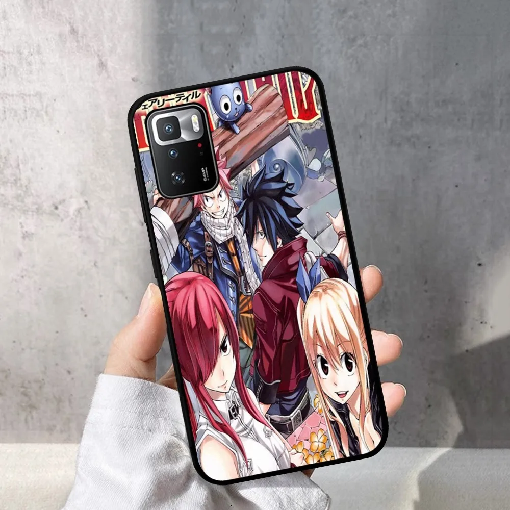 anime Fairy Tail Phone Case For Redmi Note 4 X 5 A 6 7 8 T 9 9S 10 11 11S 11Epro Poco M3 pro