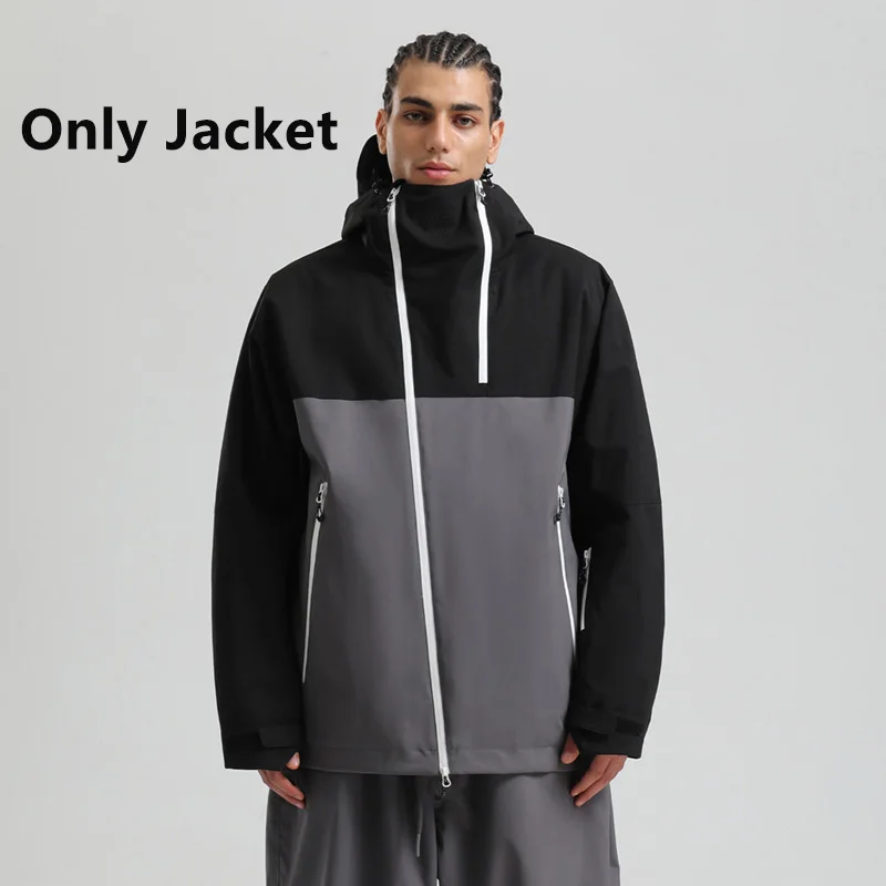 

Winter New Hooded Warm Ski Jacket Woman Man Outdoor Snowboard Sports Windproof Waterproof Breathable Ski Suit Tops Skiing Wear