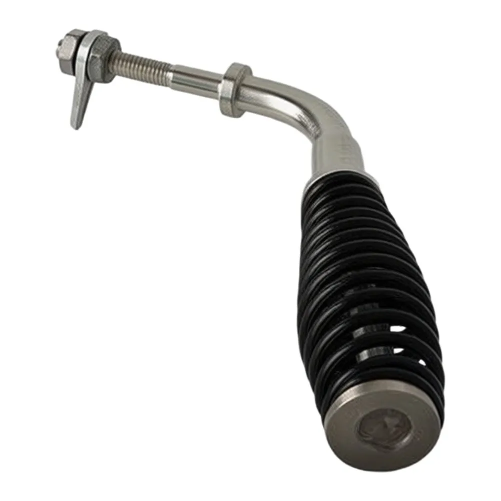 Modern Black Stove Door Handle Compatible With Fireplaces & Boilers - Stainless Steel Part Replacement