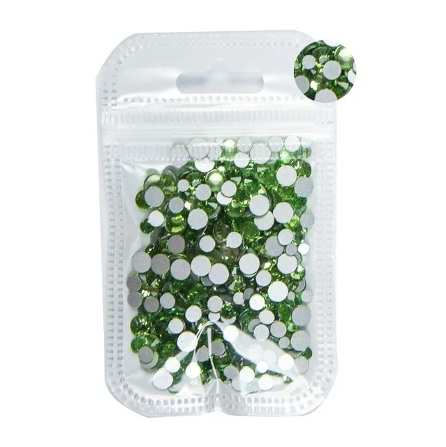 5グラム混合サイズss3-ss30ブルー/グリーン/ピンク/ホワイトオパール3Dクリスタルネイルアートラインストーン、フラットバックガラスネイルアートデコレーション