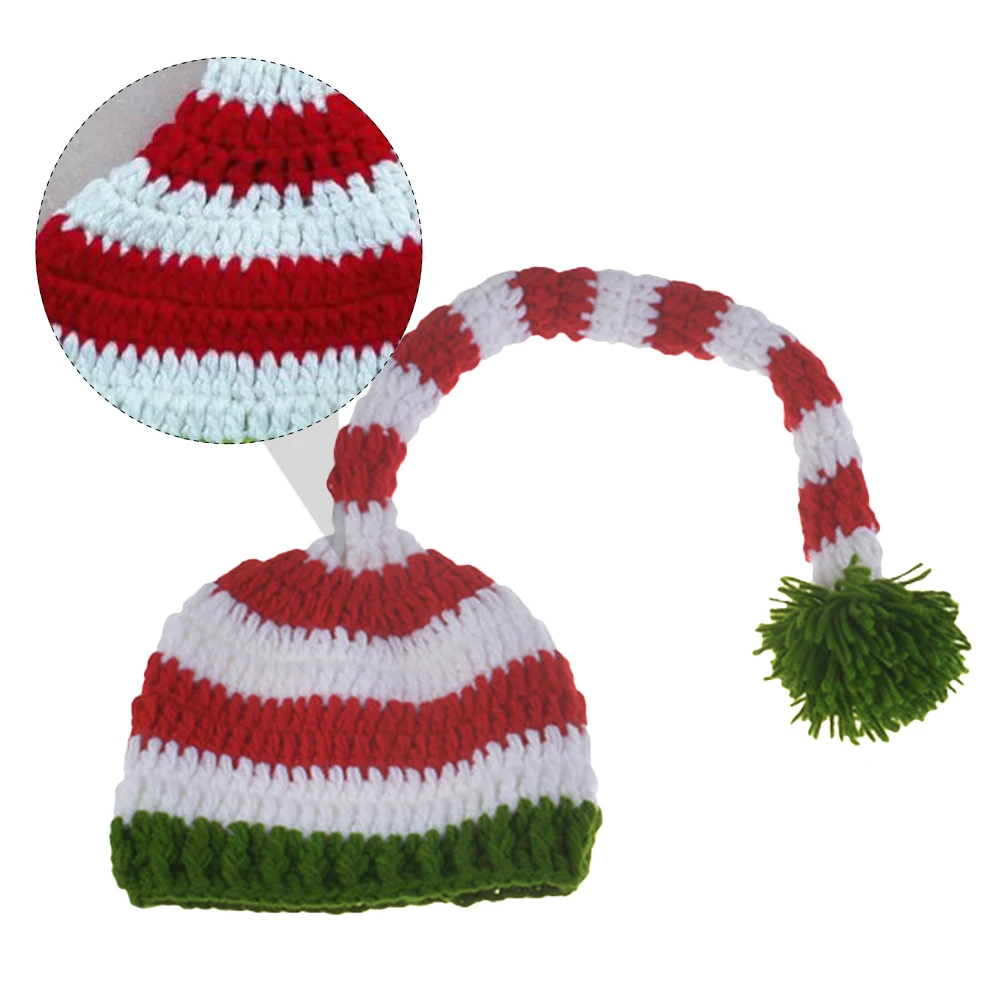 

1 Set Christmas Hat Socks Set Durable Elastic Breathable Photography Suit Costume Gift For Christmas Photo Props