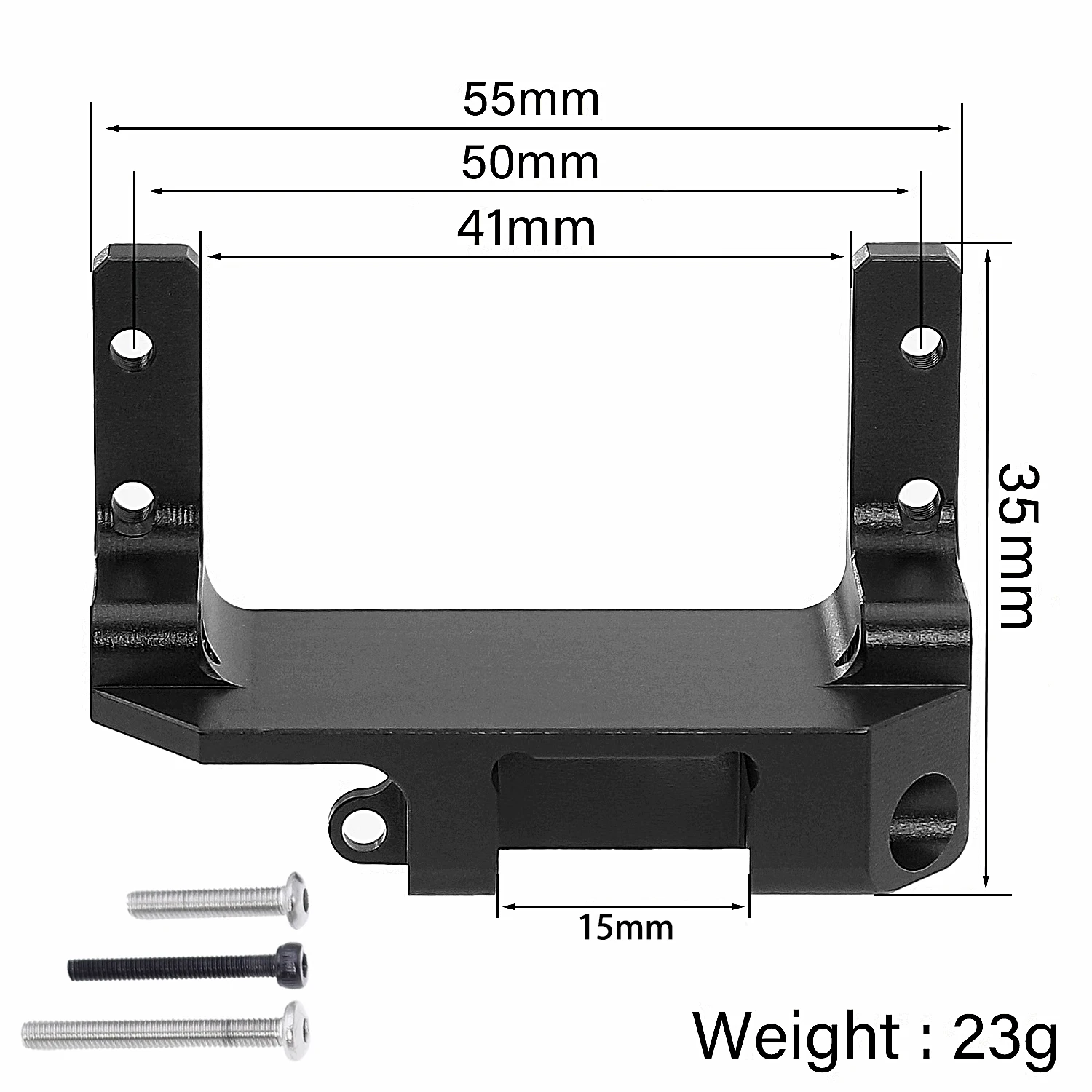 1/10 Scale Aluminum Alloy Upgrade Part - SCX10 III Servo Mount, 3rd-Gen Portal Axle On-Axle Servo Bracket  Y30