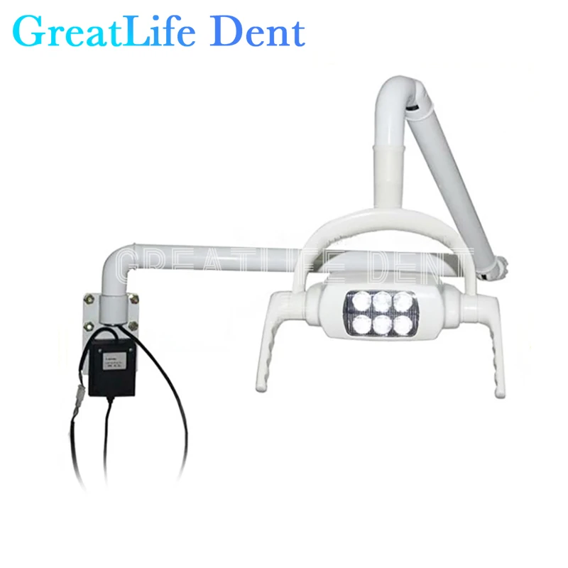 GreatLife Dent 6Leds Medical Surgical Operating Lamp Wall Mounted Hanging 360 Degree Rotate Wall Mounted Dental Led Light