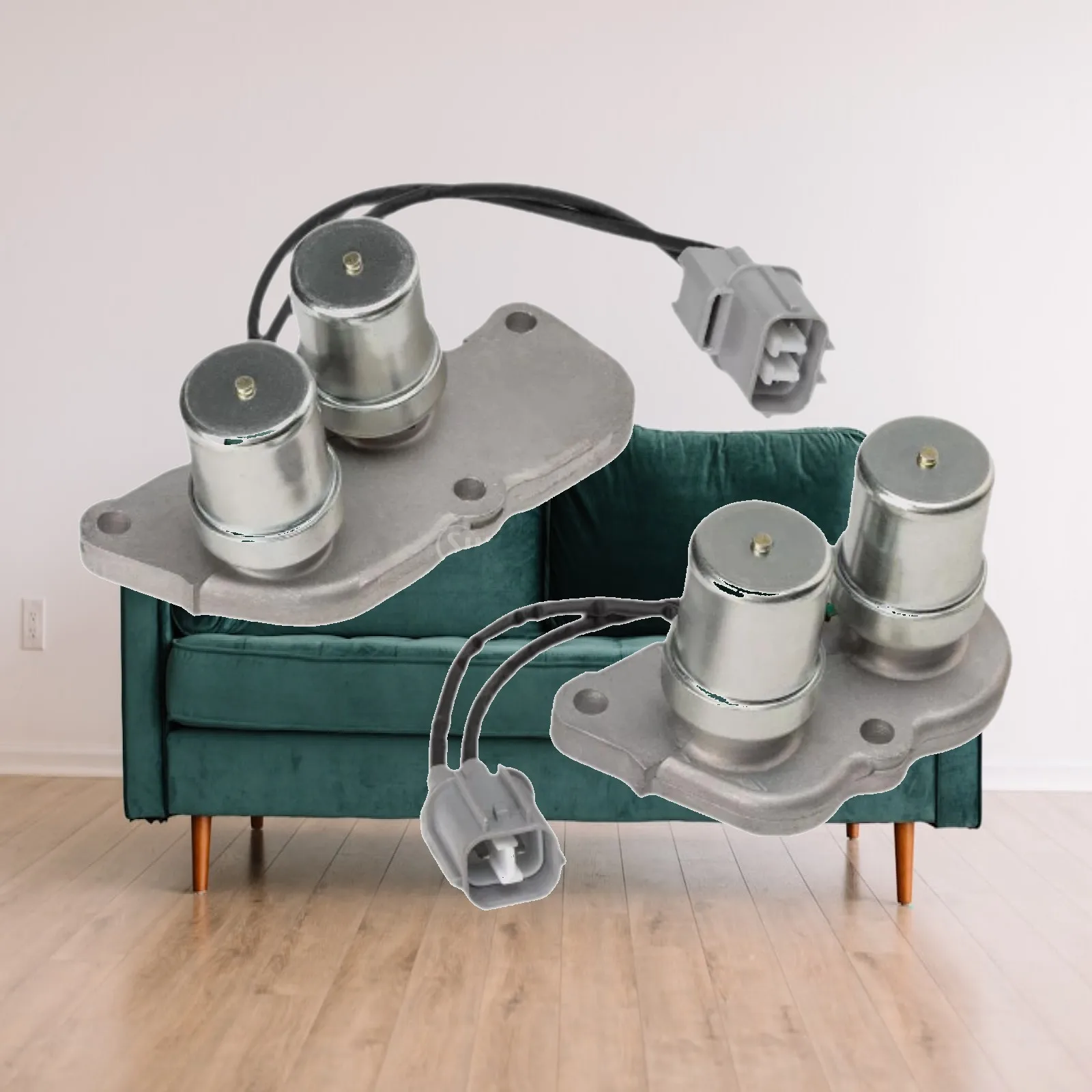 Car Transmission Solenoids Kit Silver Metal Shift Lock Up Valve for Automatic Gearbox for 1992 to 1997 Cars