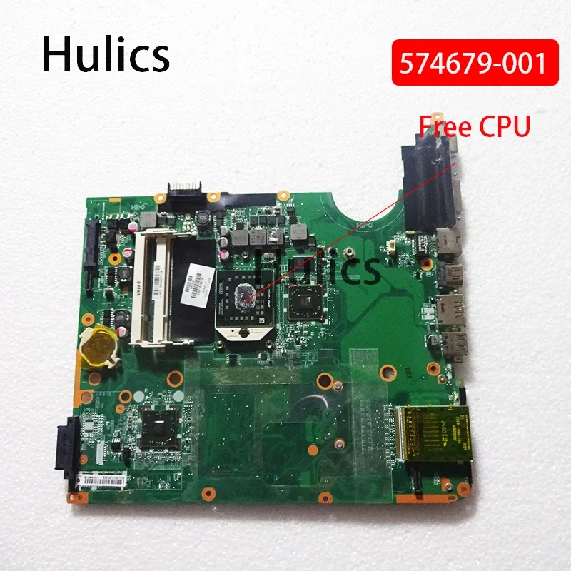 

Hulics б/у 574679 -001 для HP Pavilion DV7 DV7-3000, материнская плата для ноутбука DA0UT1MB6E1, материнская плата, бесплатный процессор