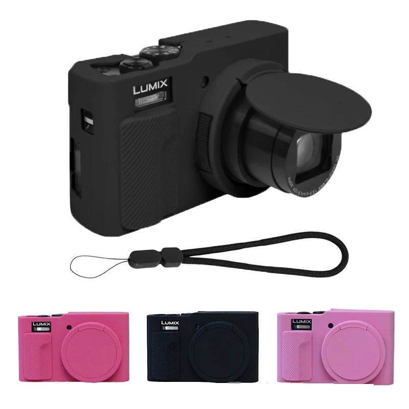 لينة سيليكون المطاط كاميرا الجسم الحال بالنسبة لباناسونيك لوميكس TZ99 DC-TZ99 ZS99 DC-ZS99 حقيبة للصدمات غطاء عدسة واقية #1