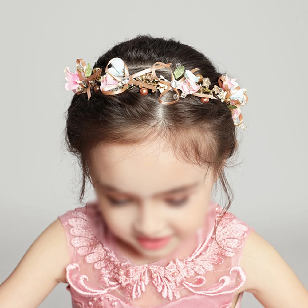 

Bow Tie Flower Headband Bridesmaid Headbands Party Hair Decorations for Wedding