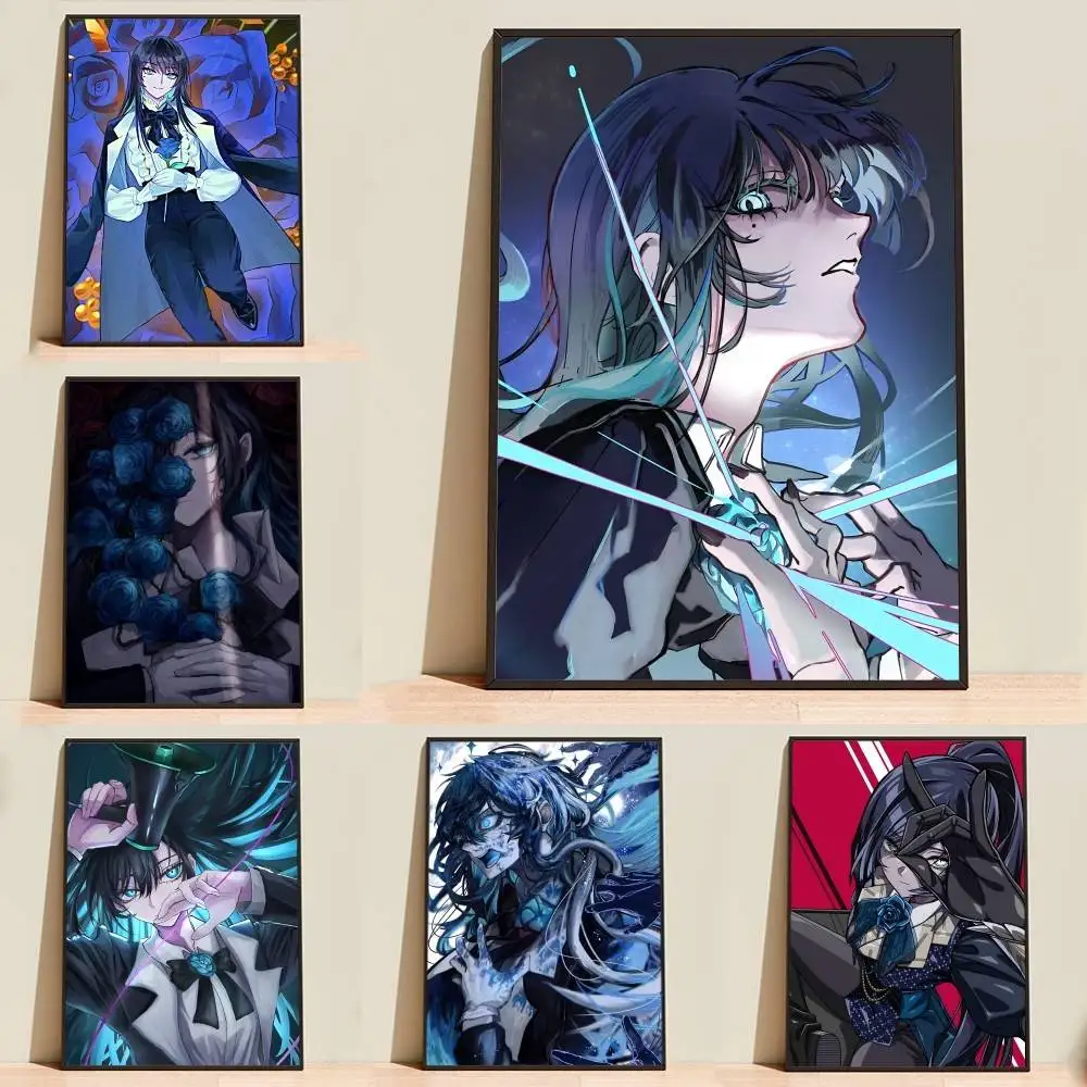 Japanese singer A-ADO Virtual avatar  Poster Self-adhesive Waterproof Paper Sticker Coffee House Bar Room Wall Decor