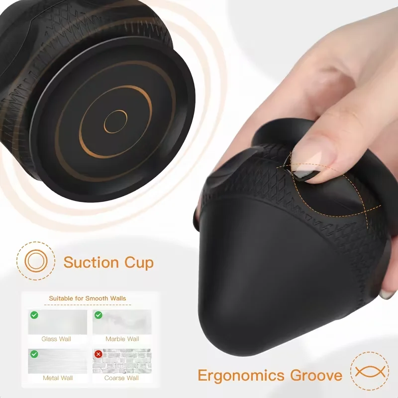 Deep tissue trigger point massage tool, can install suction cup massage ball, multifunctional Back Neck massage ball