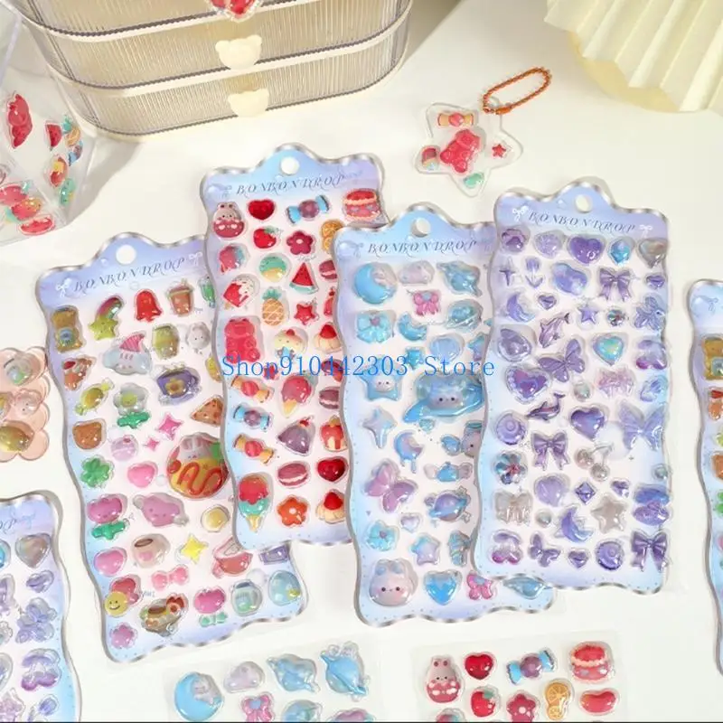 L4MD الكرتون تنقش ملصق PVC لمجلة الحرفية مخطط ألبوم صور سكرابوكينغ الاطفال ملصق تحفيزي لمكافأة #3