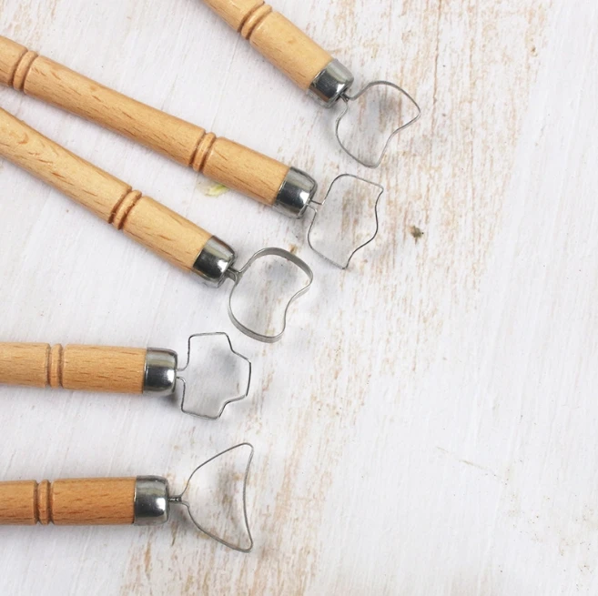 Pottery Tools 5 Pcs/set Teapot Ware Handle Tool Sculpting Scraper Clay DIY Ceramic Pot Handle Clay Strip Forming Modeling Tool view 6