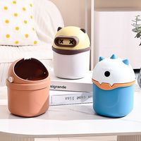 Trash Cans Desk Wastepaper Basket Cosmetics Holder Waste Bin Pen Holder Storage Box Storage Organizer Desk Container