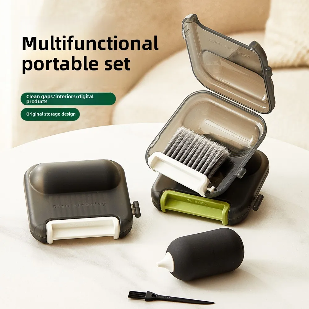Screen Cleaning Keyboard Cleaner Kit Blow Dust Ball Duster Computer Cleaning Brush Multipurpose 3 in 1 Gap Cleaning Kit