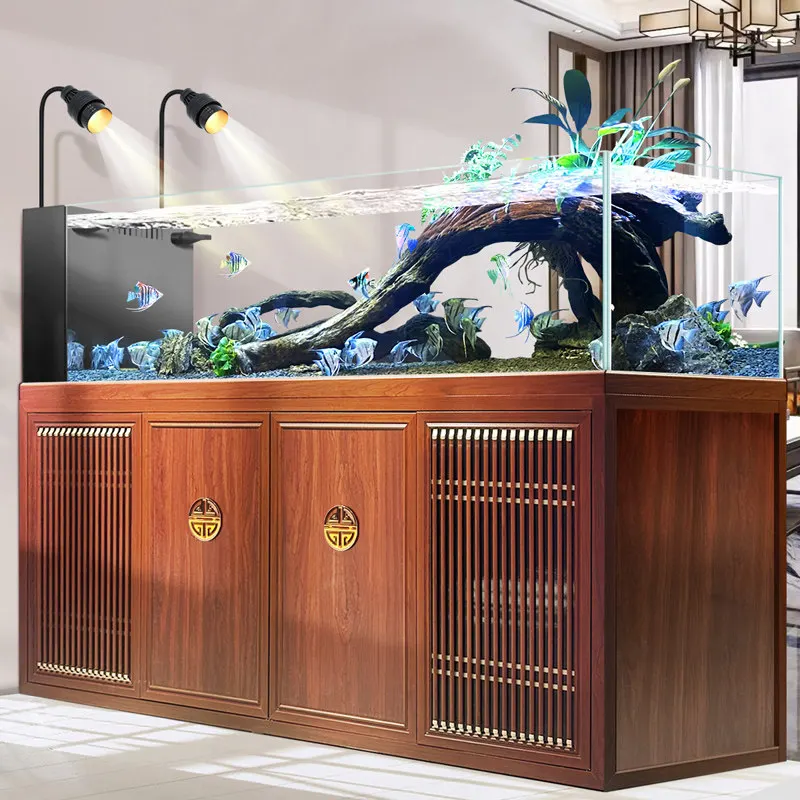 

Stream bottom filter ecological fish tank aquarium ultra-white glass household landscaping aquatic plant tank