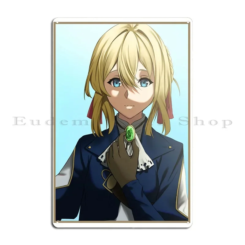 Violet Evergarden Metal Signs Designing Classic Print Cinema Plates Tin Sign Poster