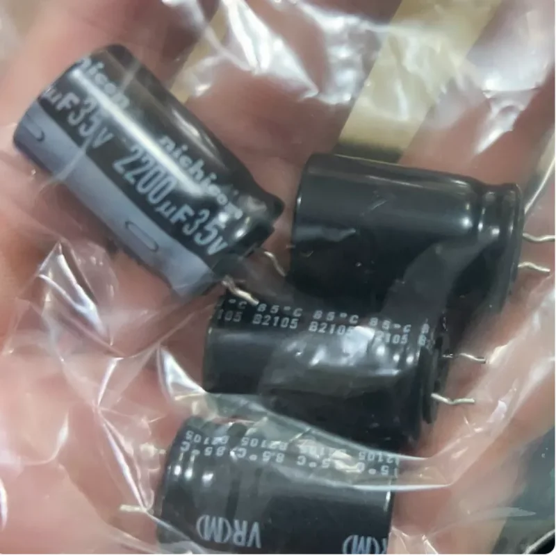 10PCS-100PCS  2200UF 35V Nichicon Fever Capacitor 35V2200UF 16 * 25 VR Audio Suitable